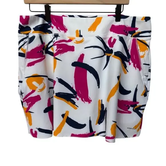 Annika Abstract Print Athletic - Golf Skort with UPF Sun Protection size XL - Picture 1 of 8